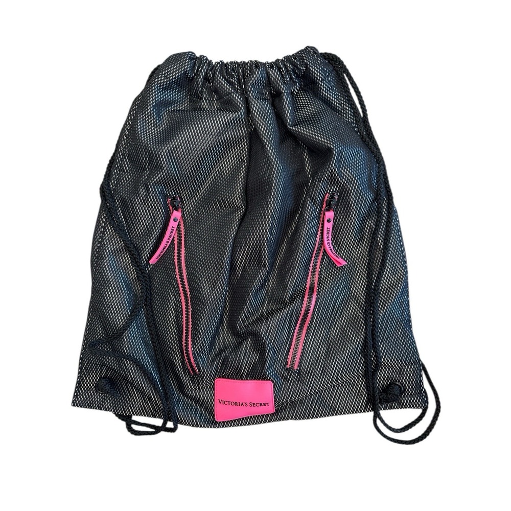 Victoria's Secret Limited Edition 2015 Drawstring Sporty‎ Logo Backpack Tote - Picture 1 of 5